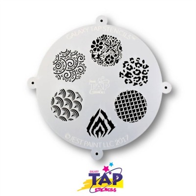 Tap Galaxy Stencil Patterns